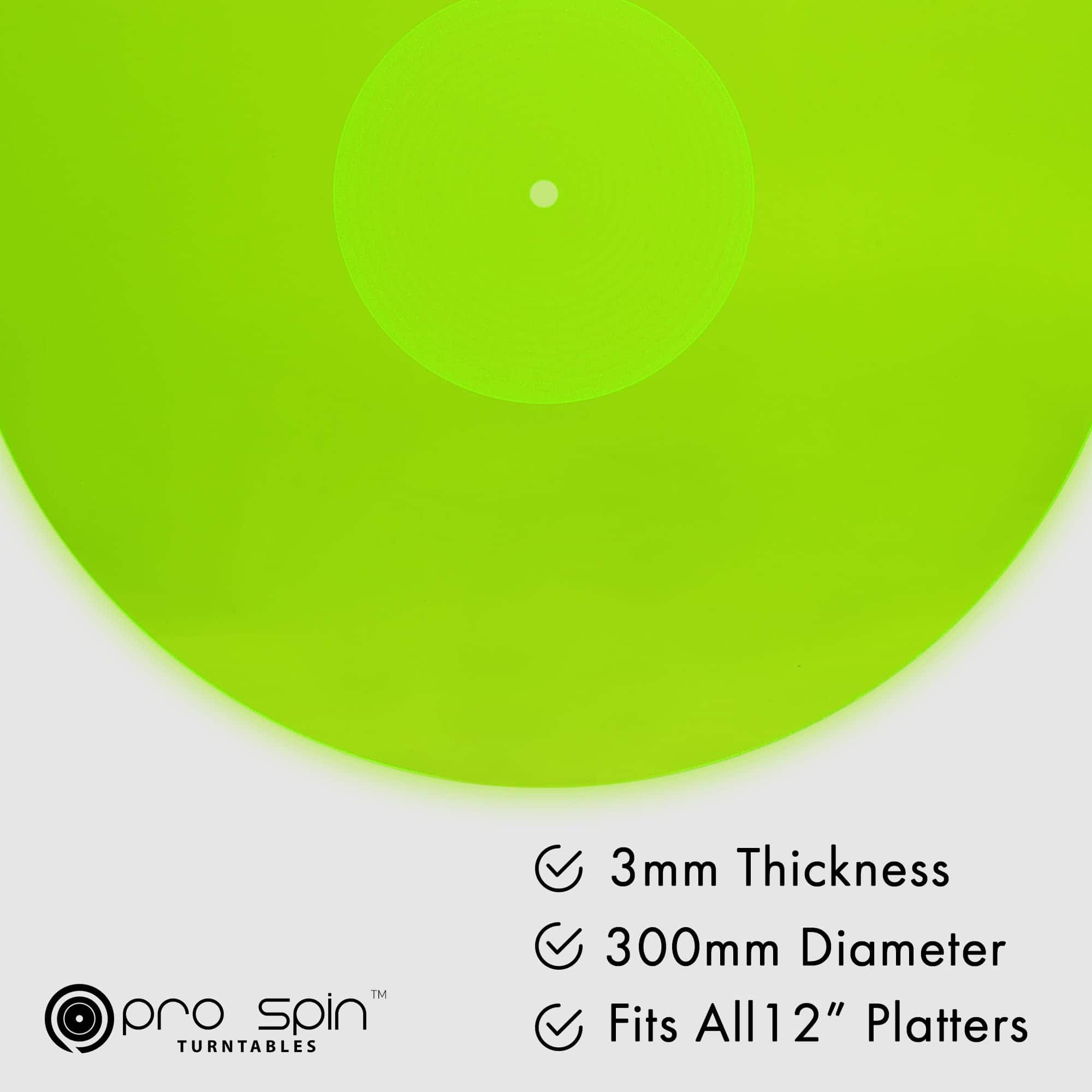 PRO SPIN Tapete Giratorio de Acrílico con Resplandor Verde - Imagen 3