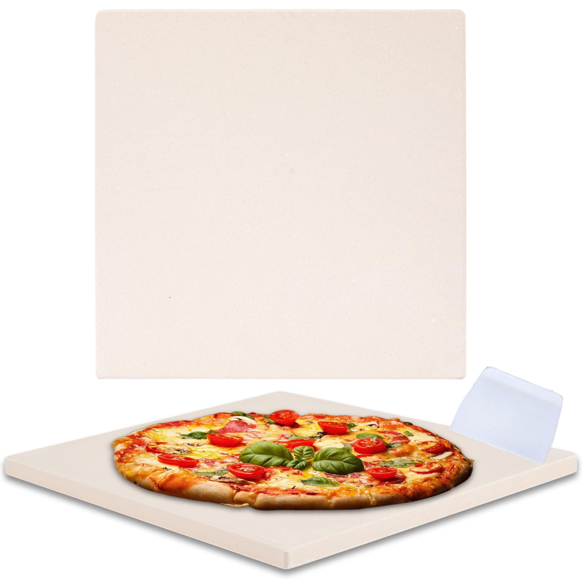 Piedra para Pizza Waykea 10”x10.4”x0.5” para Horno Tostador