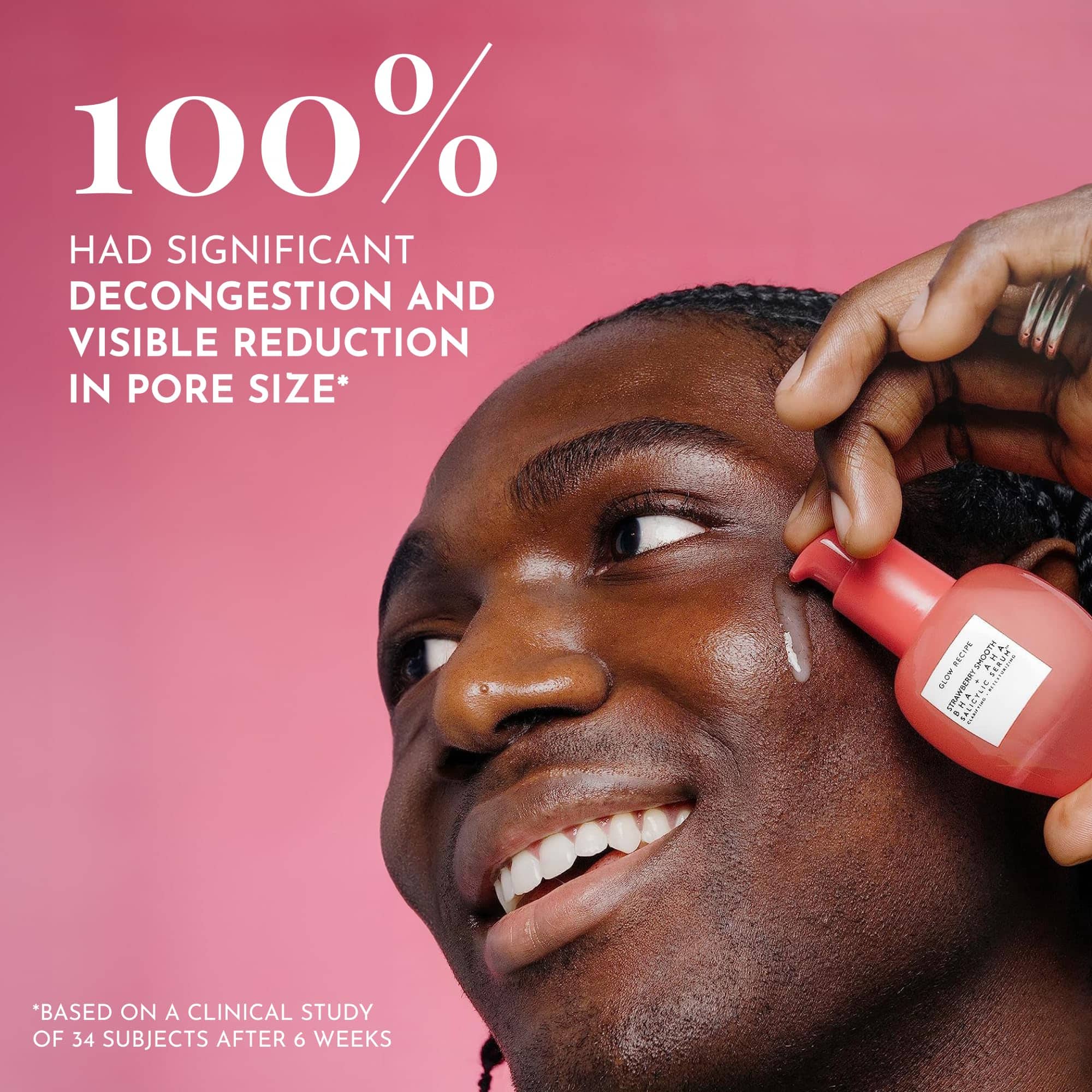 Suero exfoliante de ácido salicílico de fresa Glow Recipe - - Imagen 5