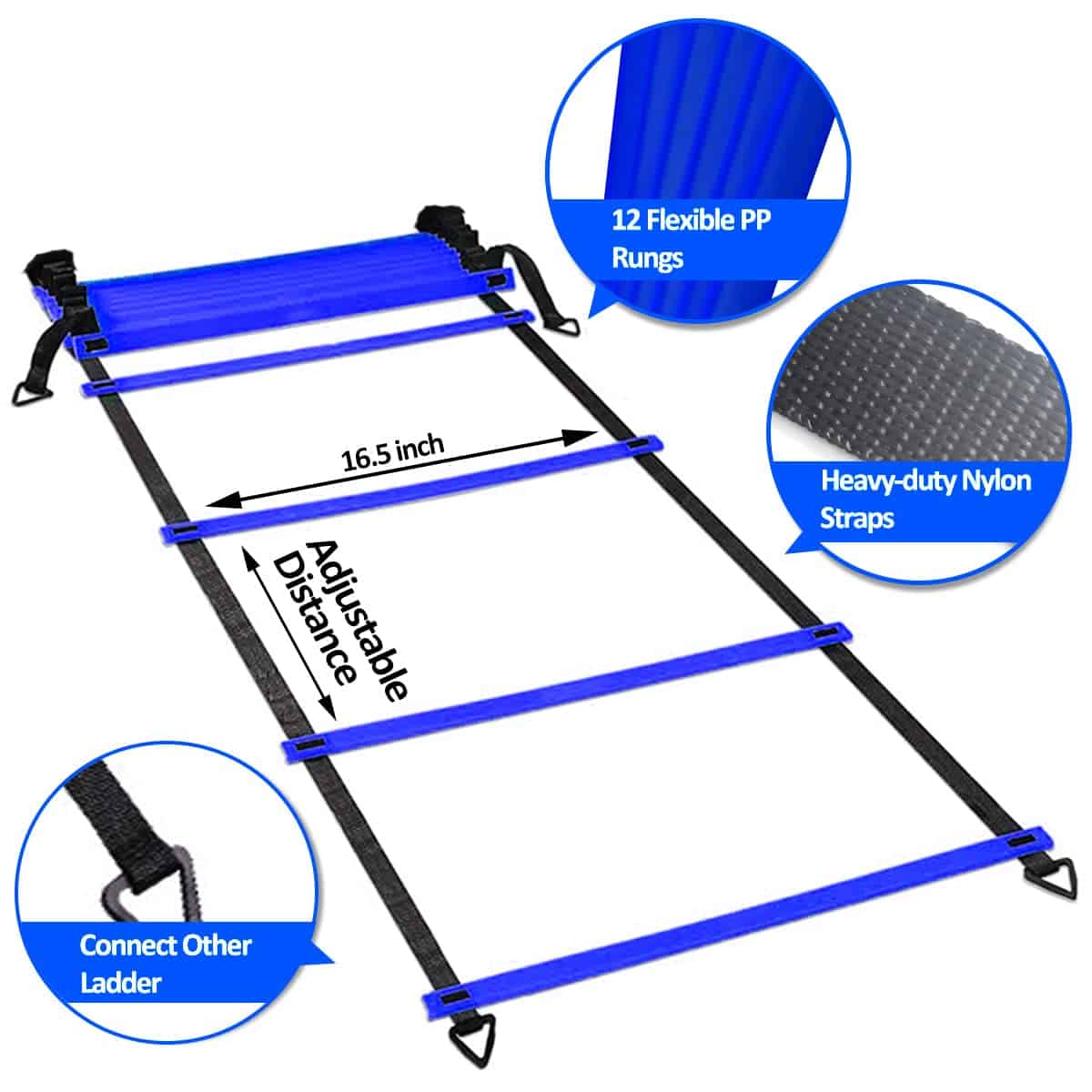 Set de Entrenamiento de Escalera de Velocidad y Agilidad - Imagen 3