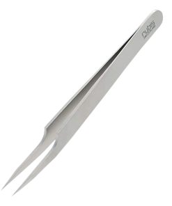 Pinzas para pestañas de acero inoxidable -Plata