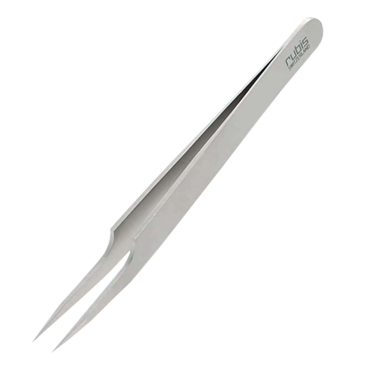 Pinzas para pestañas de acero inoxidable -Plata