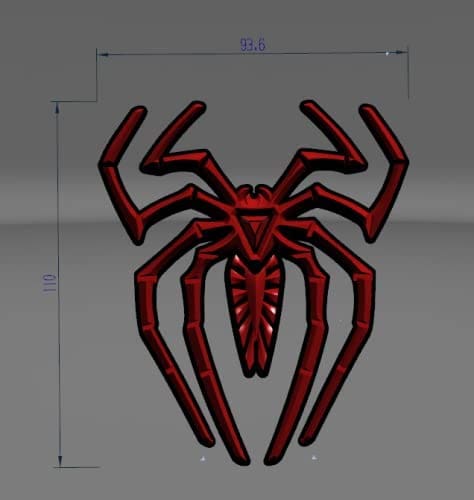 2pcs Emblemas de Araña Adhesivo para Coche 3D Calcomanía - Imagen 8