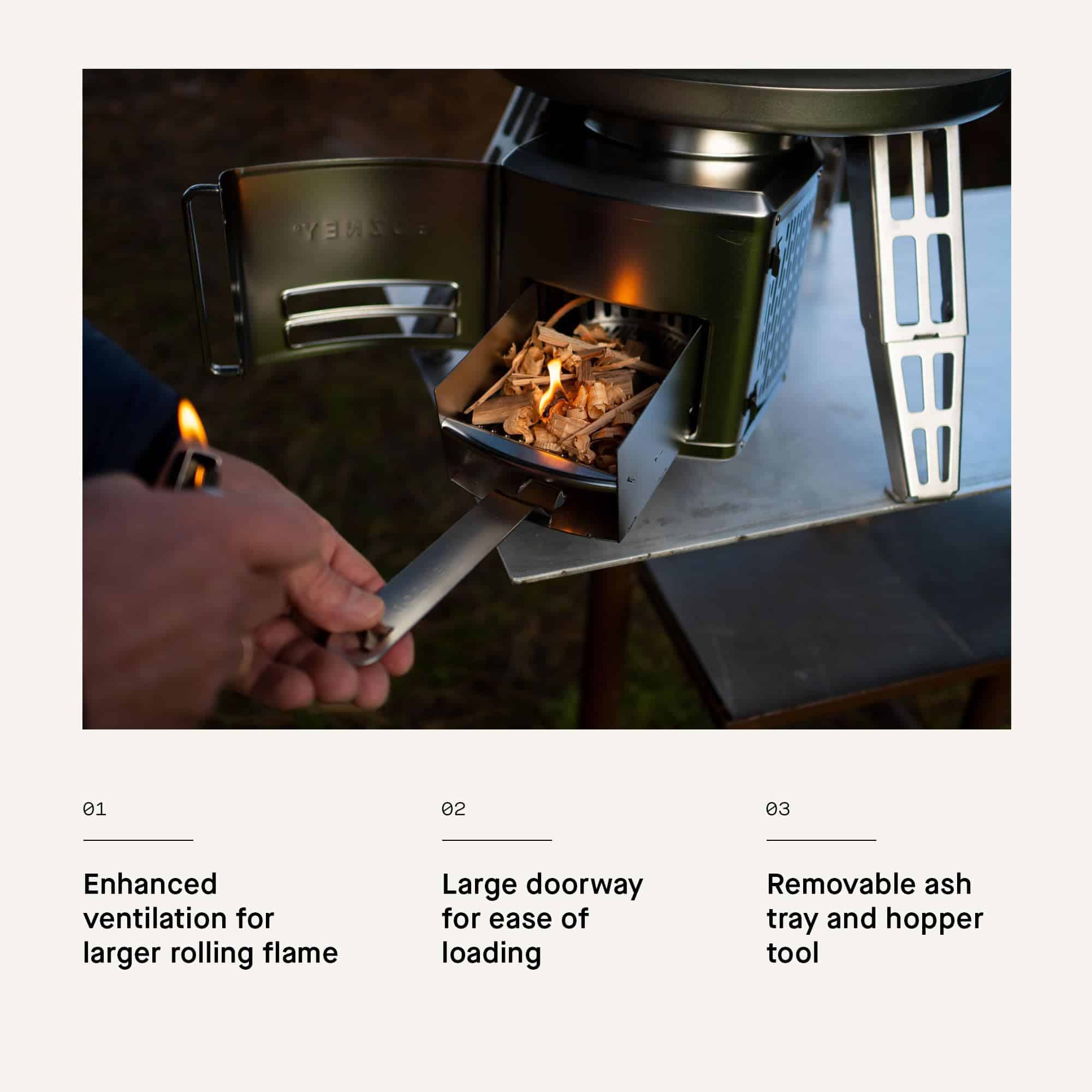 Gozney Roccbox Wood Burner 2.0 for Roccbox Portable Pizza - Imagen 3