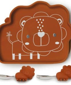 Plato de merienda con ventosa de silicona para niños Loulou