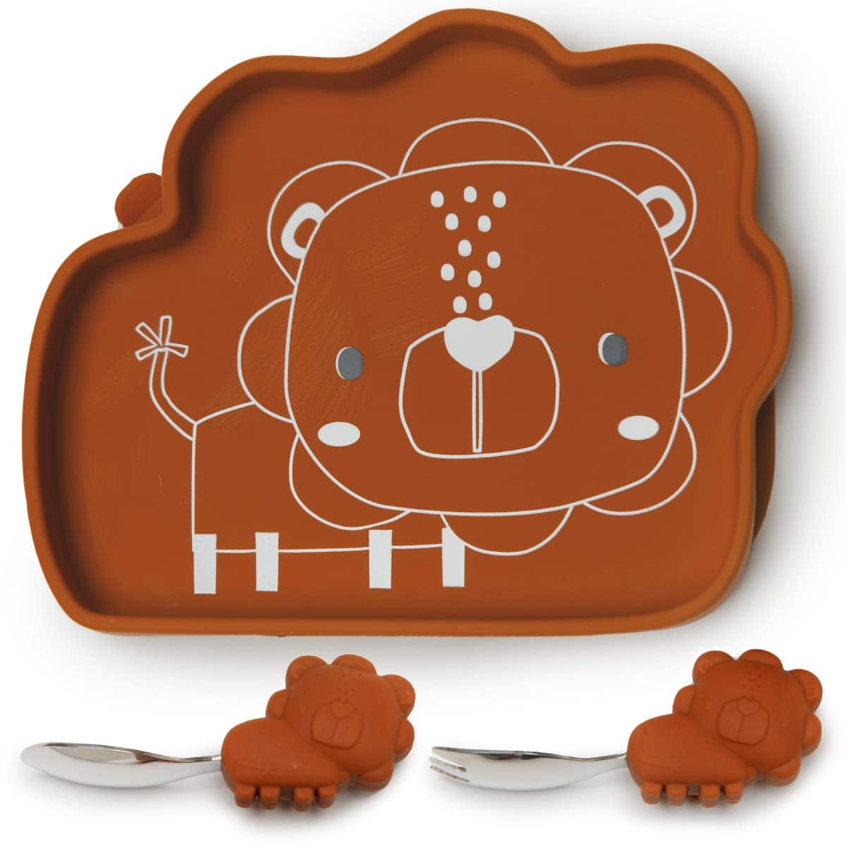 Plato de merienda con ventosa de silicona para niños Loulou