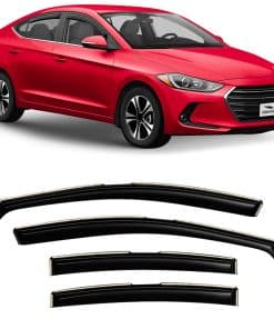 Voron Glass Deflectores de Lluvia Extra -Negro