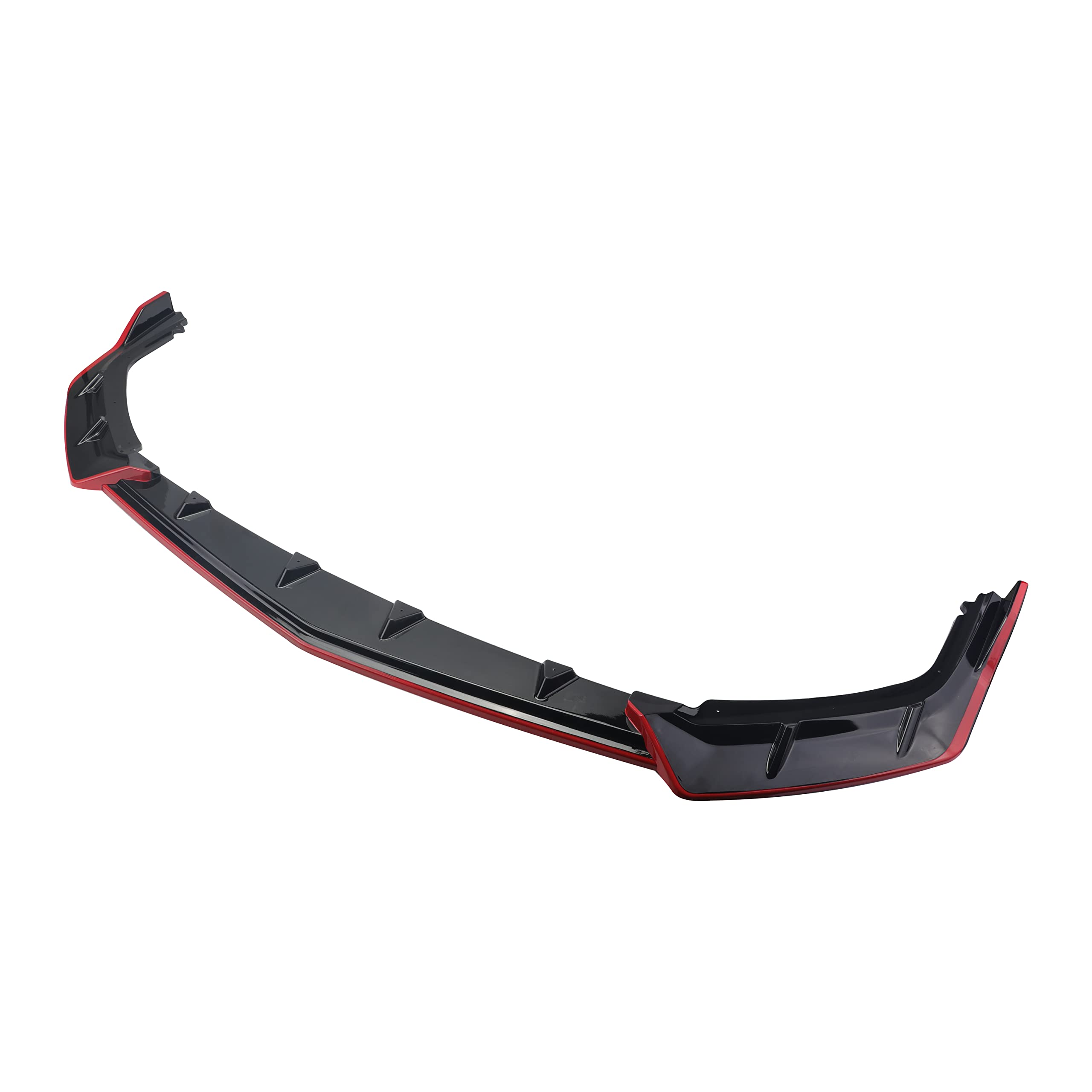 3PCS Negro Rojo Labio del Parachoques Delantero Ajuste - Imagen 6