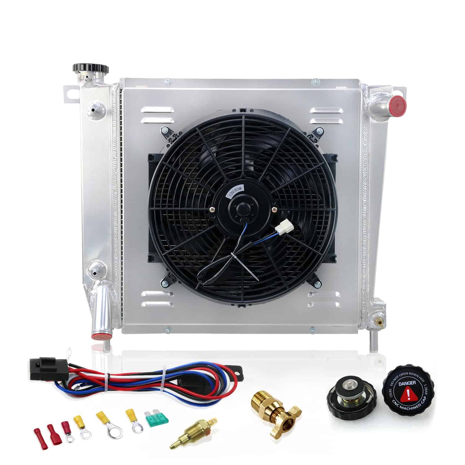 Radiador de Aluminio KUUHLERSAT Compatible Con Ford