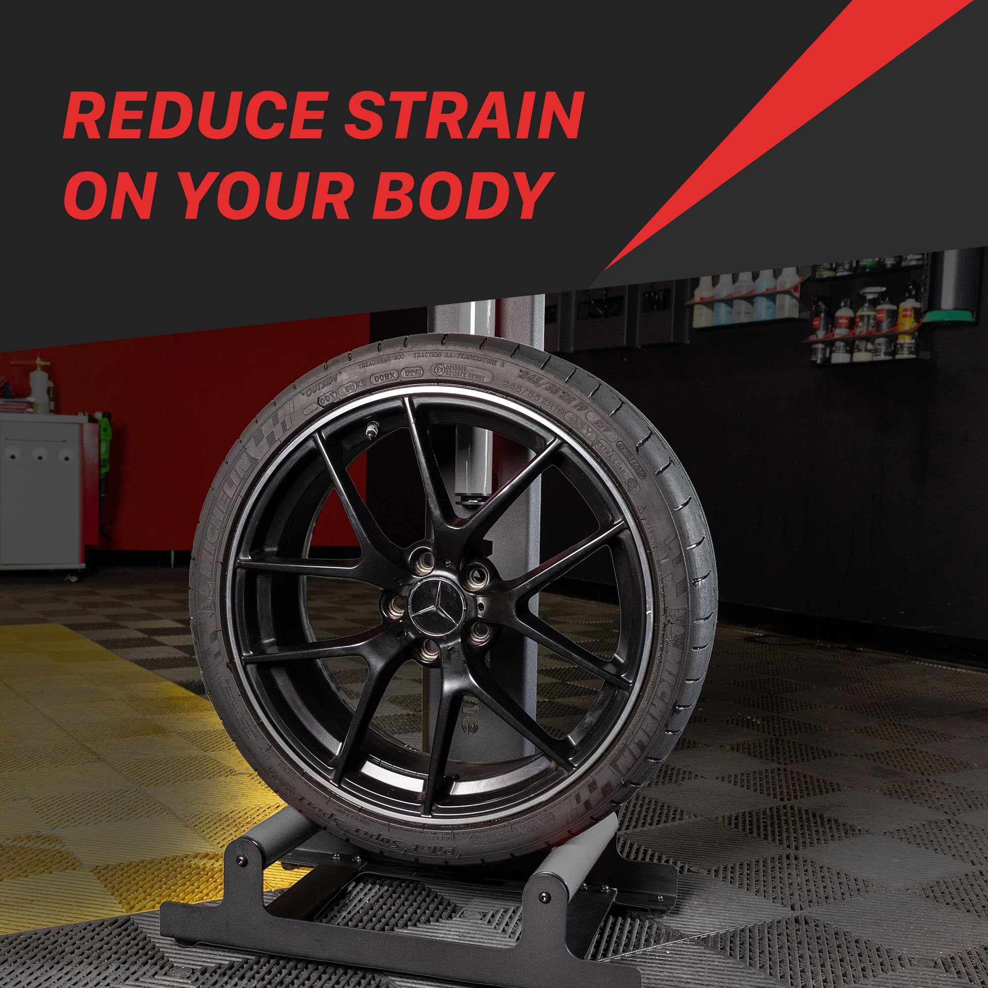 Soporte móvil de ruedas para detalles de llantas Maxshine - Imagen 9