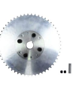 Corona y Buje de 54 Dientes para Cadena 40/41/420 en Ejes