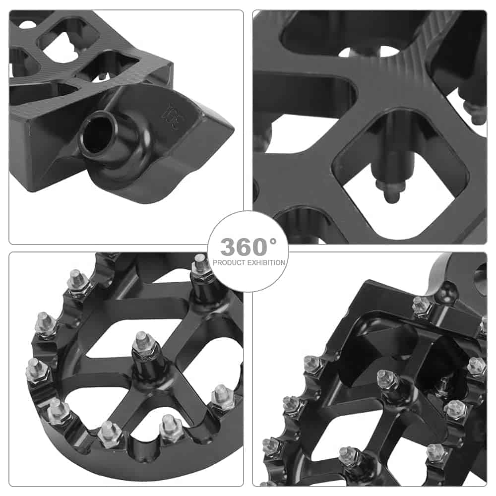 AnXin Estriberas para Motocicleta Pedales Reposapiés Reposo - Imagen 6