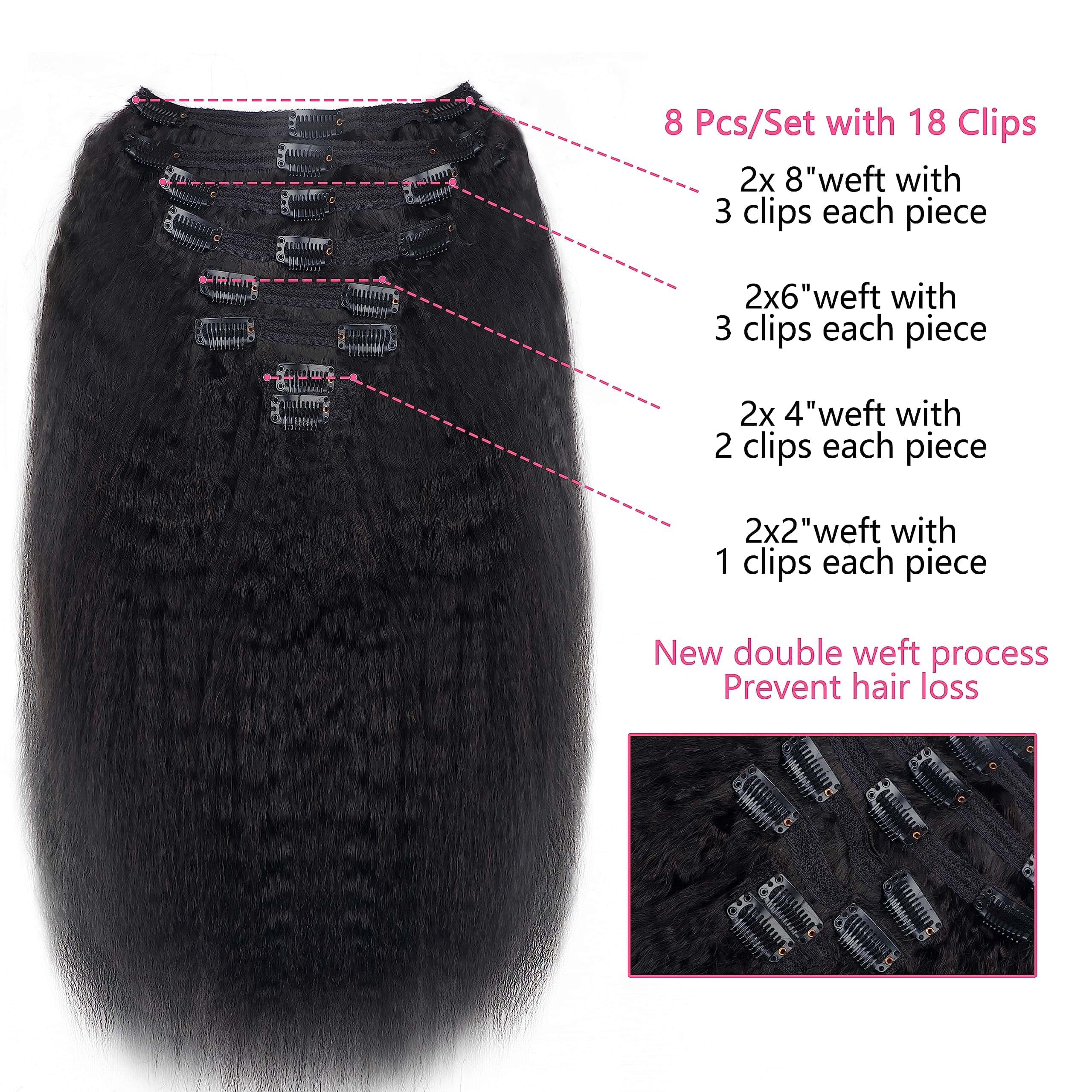 Extensiones de Cabello Clip Mihugass Pelo Real Clip Ins - Imagen 3