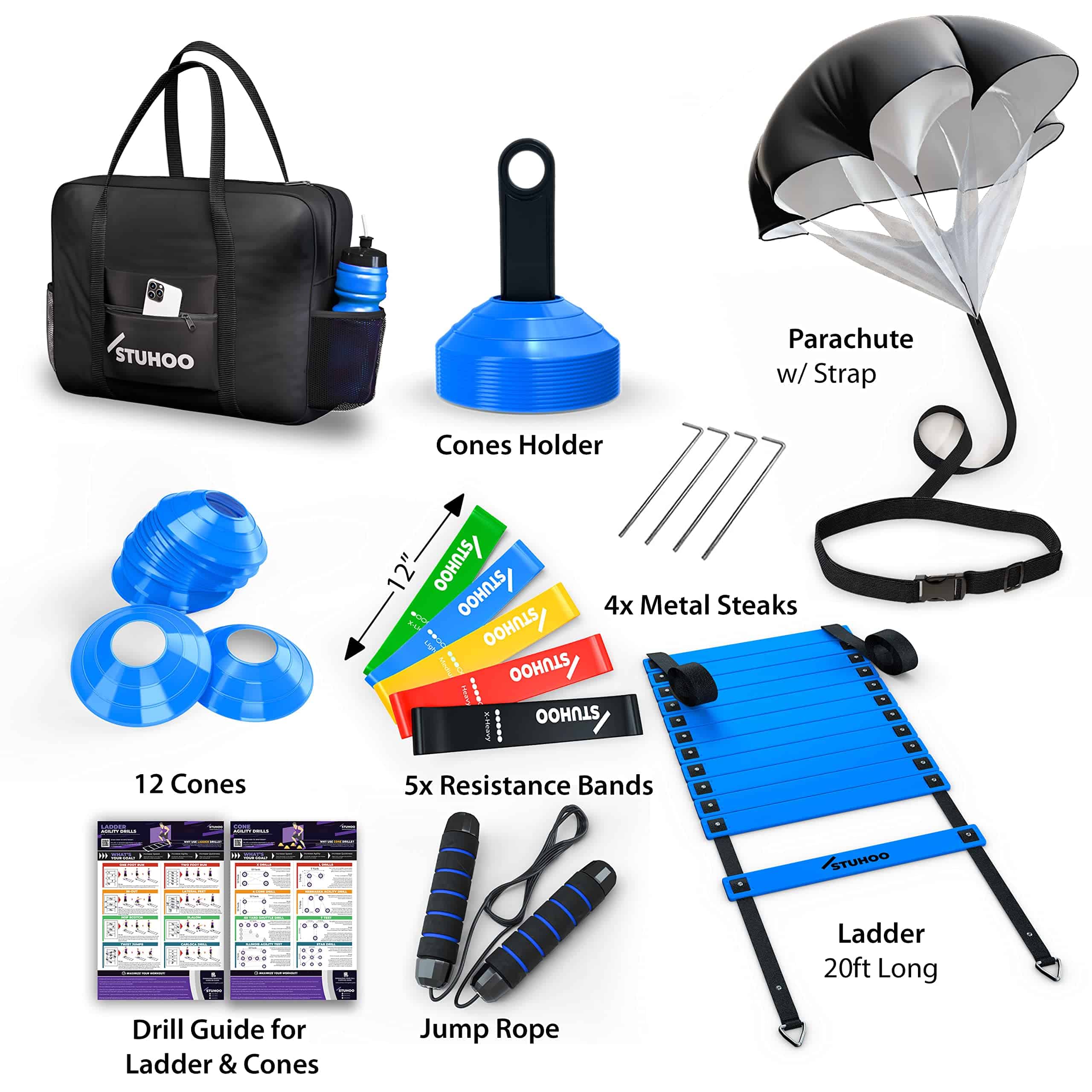 Set de Equipos de Entrenamiento de Agilidad -Azul - Imagen 3