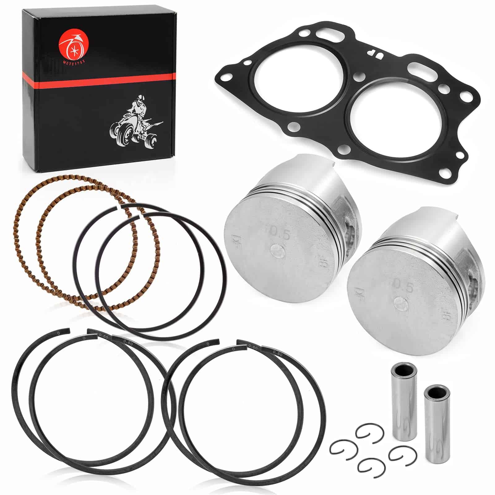 Pistón y Anillo 0.50mm Sobredimensionado Junta de Culata