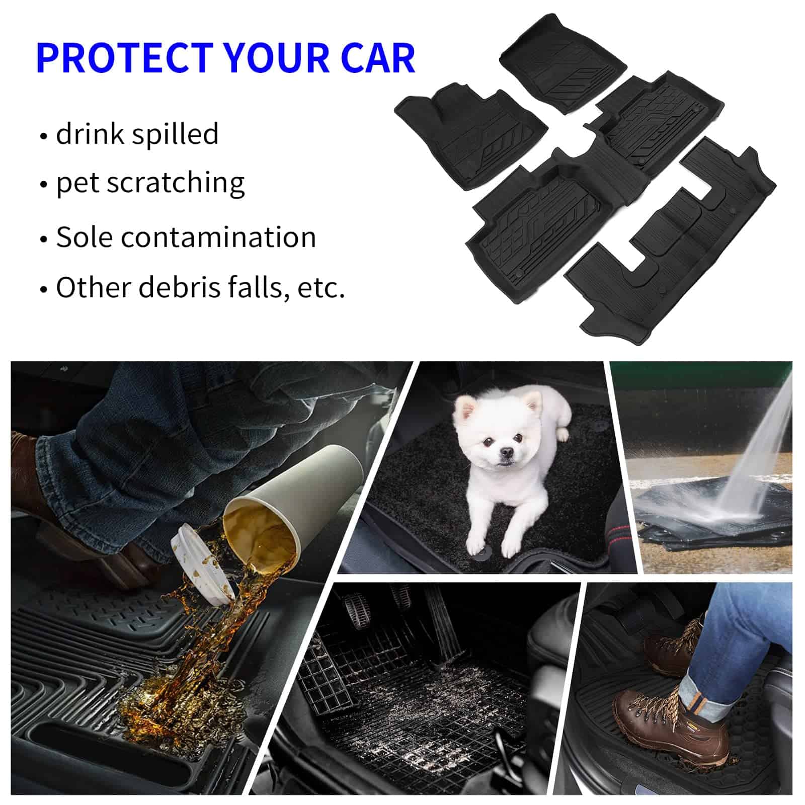 Tapetes Rongtaod Compatible con Ford Explorer 2020-2025 - Imagen 7