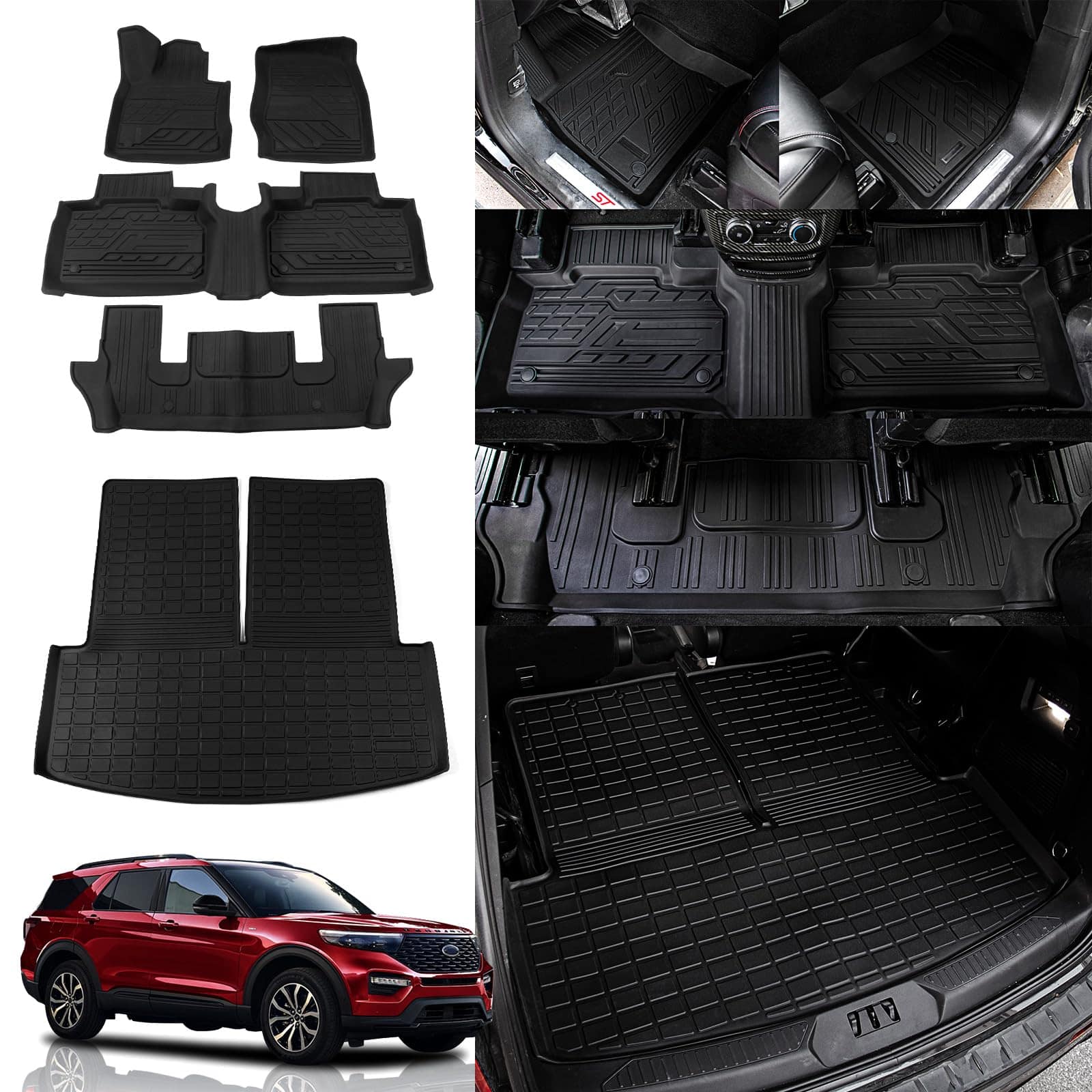 Tapetes Rongtaod Compatible con Ford Explorer 2020-2025