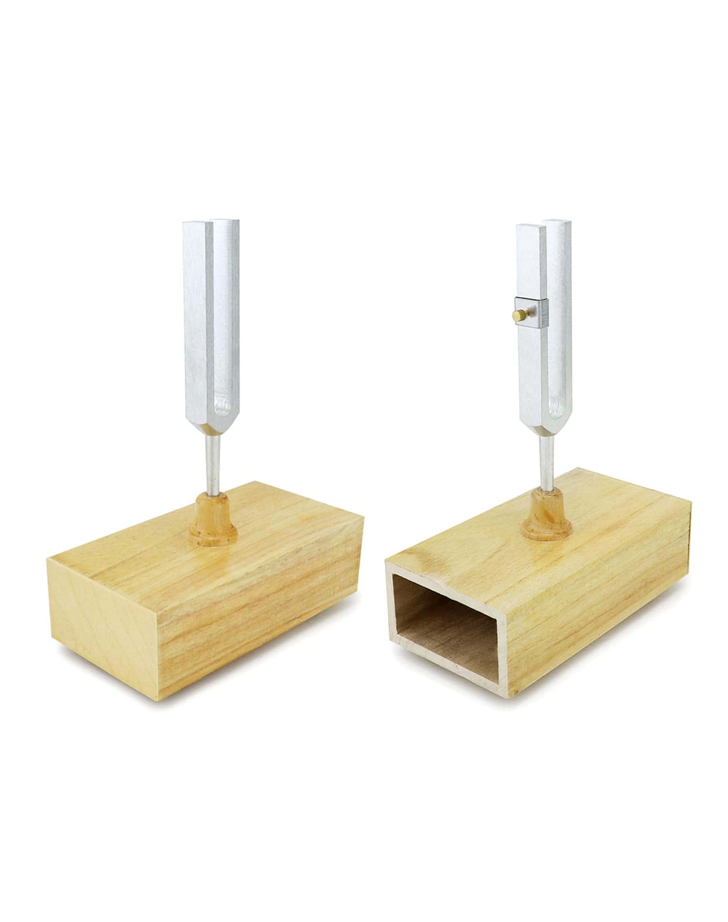 Juego de 2 Diapasones de Acero 440HZ con Martillo de - Imagen 4