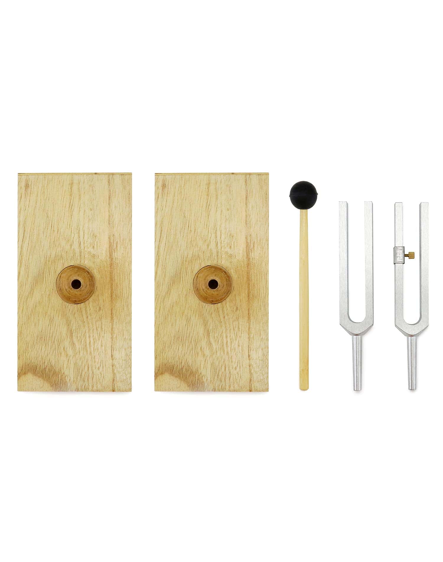 Juego de 2 Diapasones de Acero 440HZ con Martillo de - Imagen 6