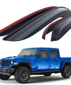 Deflectores de ventanas irrompibles -Humo Premium