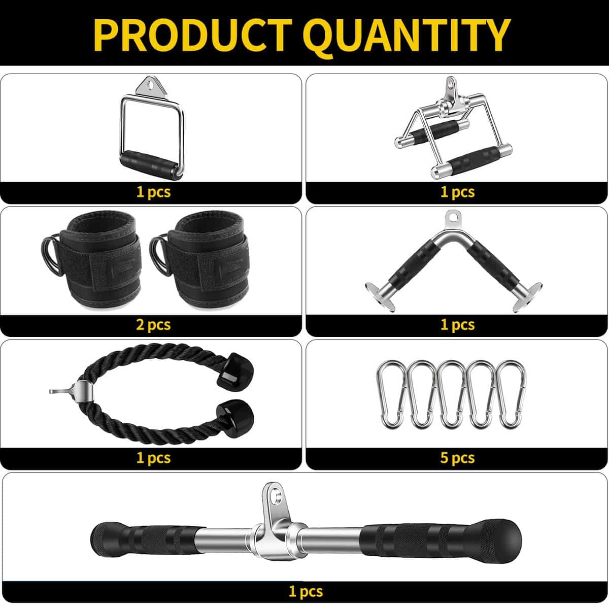 Accesorio de Tríceps para Cable de Máquina de Ejercicios - Imagen 3