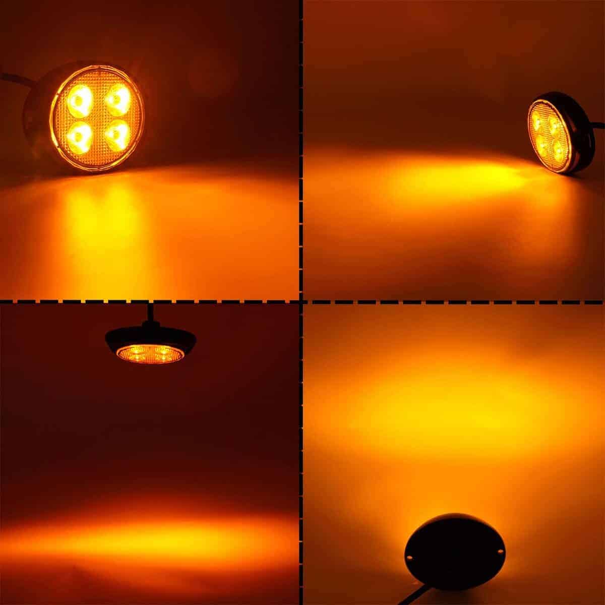 Luces estroboscópicas intermitentes de LED ámbar DUNTUO - Imagen 4