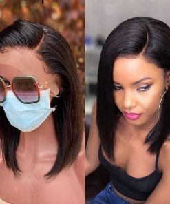 UCUVIC Peluca Bob de Encaje HD de 12 Pulgadas Cabello