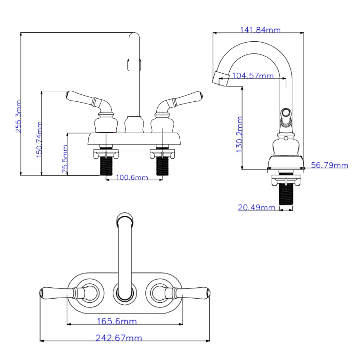 Grifo de Lavabo para Baño de RV - Grifo de Lavabo de RV en - Imagen 8