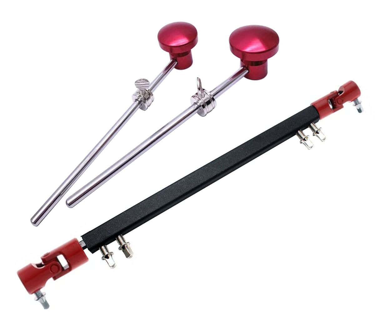 Juego de 3 piezas de batería con doble pedal de bombo