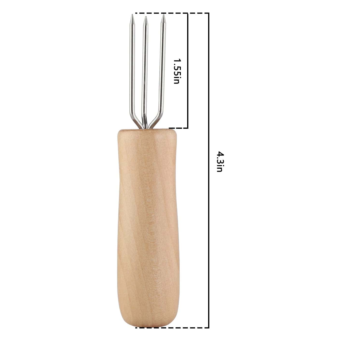Set de 20 Tenedores de Acero Inoxidable para Elote con - Imagen 4