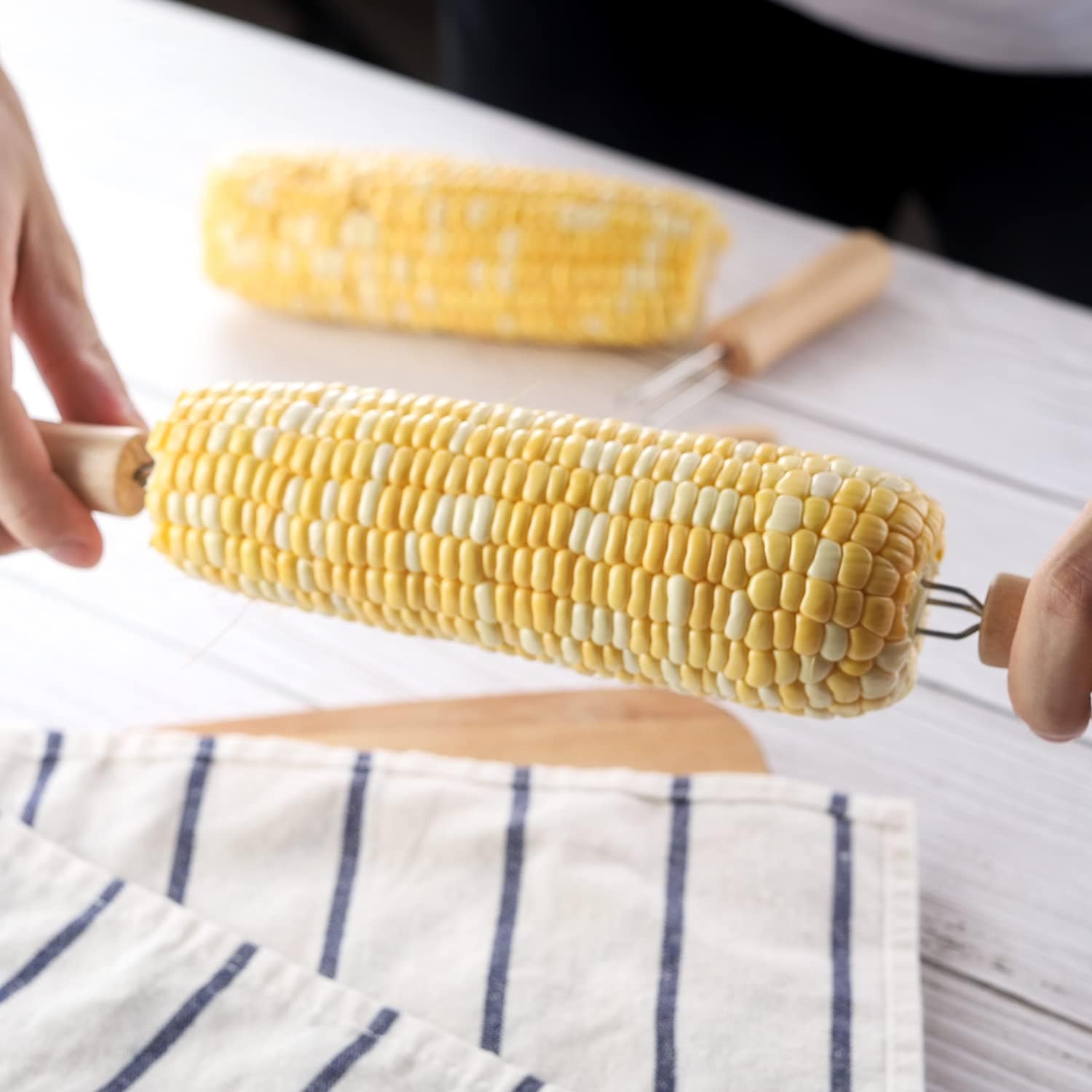 Set de 20 Tenedores de Acero Inoxidable para Elote con - Imagen 8