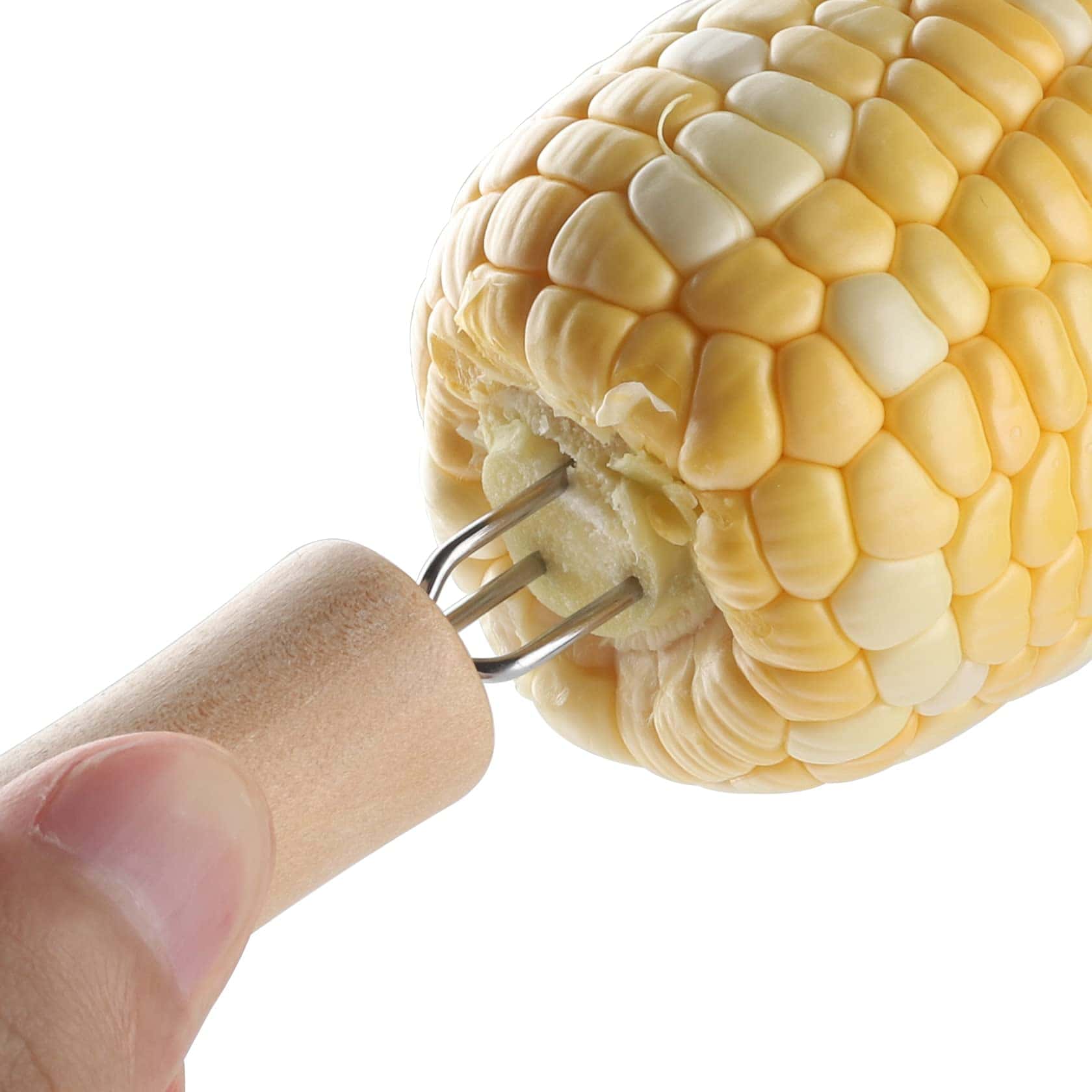 Set de 20 Tenedores de Acero Inoxidable para Elote con - Imagen 5