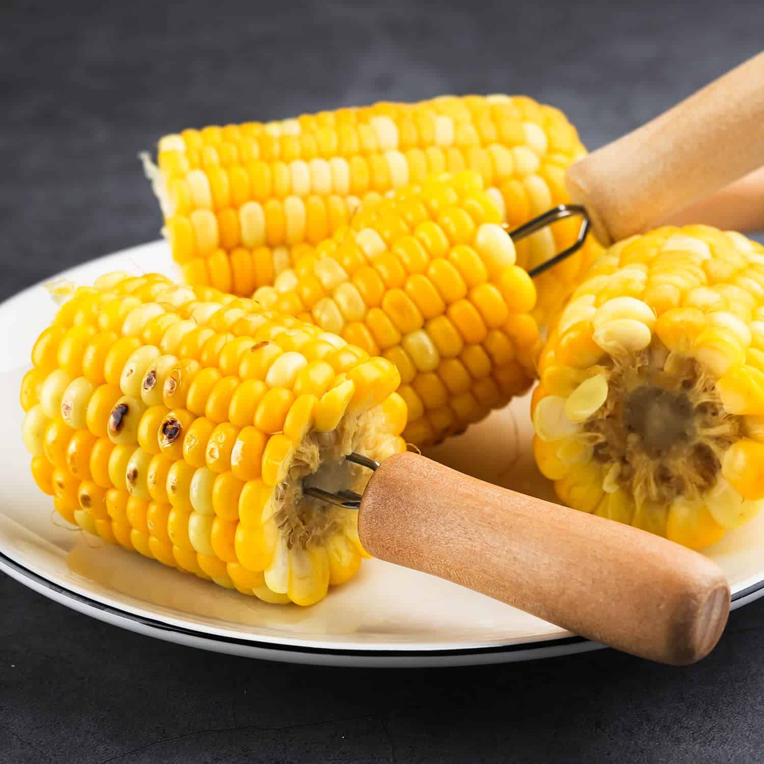 Set de 20 Tenedores de Acero Inoxidable para Elote con - Imagen 6