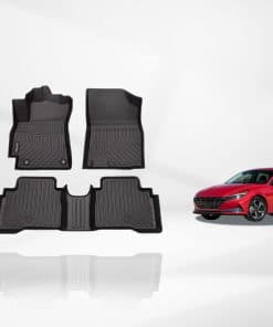 Tapetes para piso KELCSEECS personalizados para Elantra