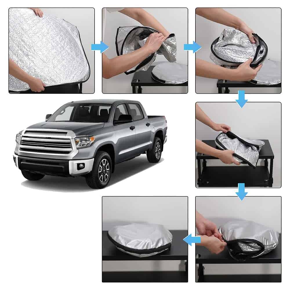 Parasol para parabrisas D-Lumina - -Negro y Plateado (Materi - Imagen 3