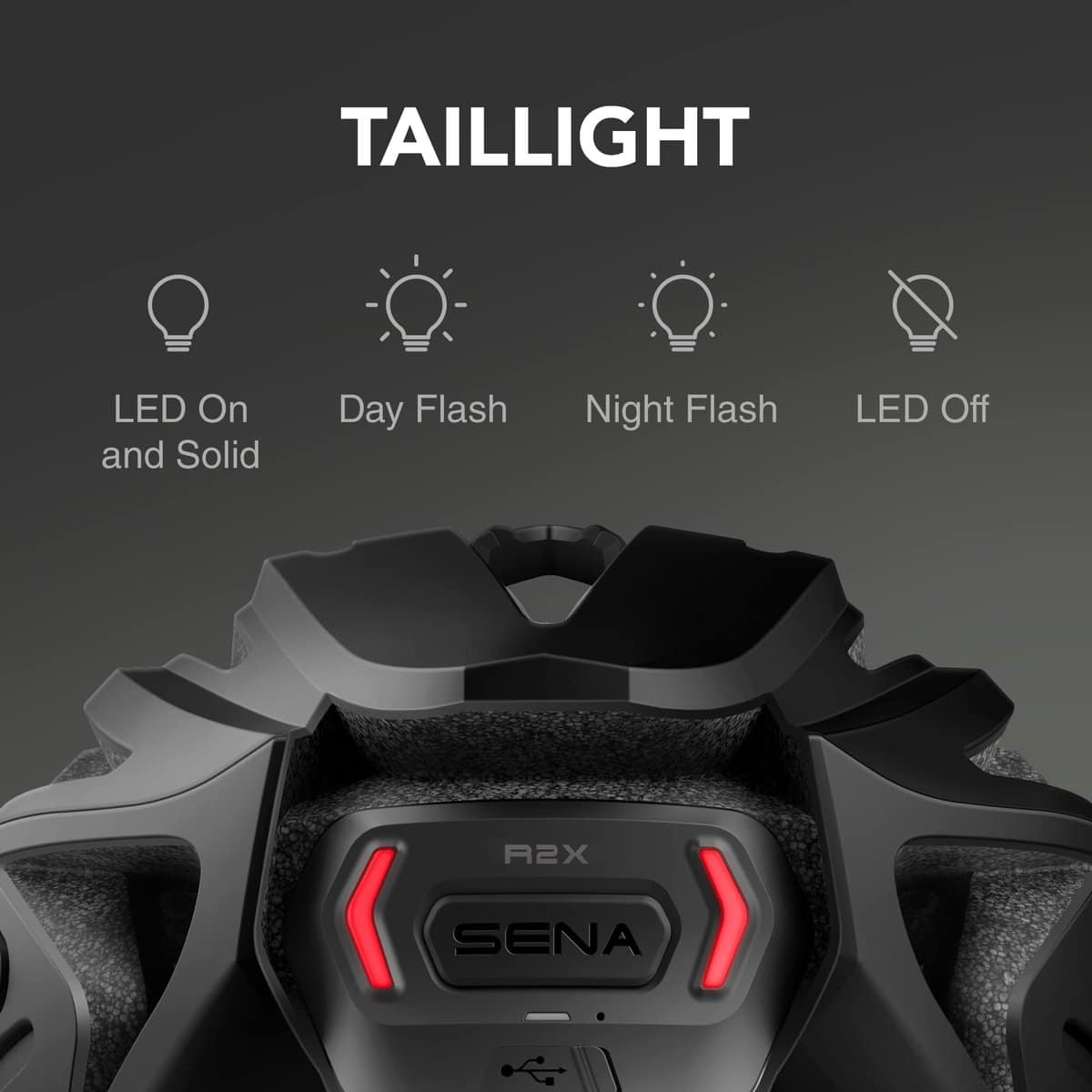 Casco de Ciclismo Inteligente Sena R2X con -Blanco Mate - Imagen 4