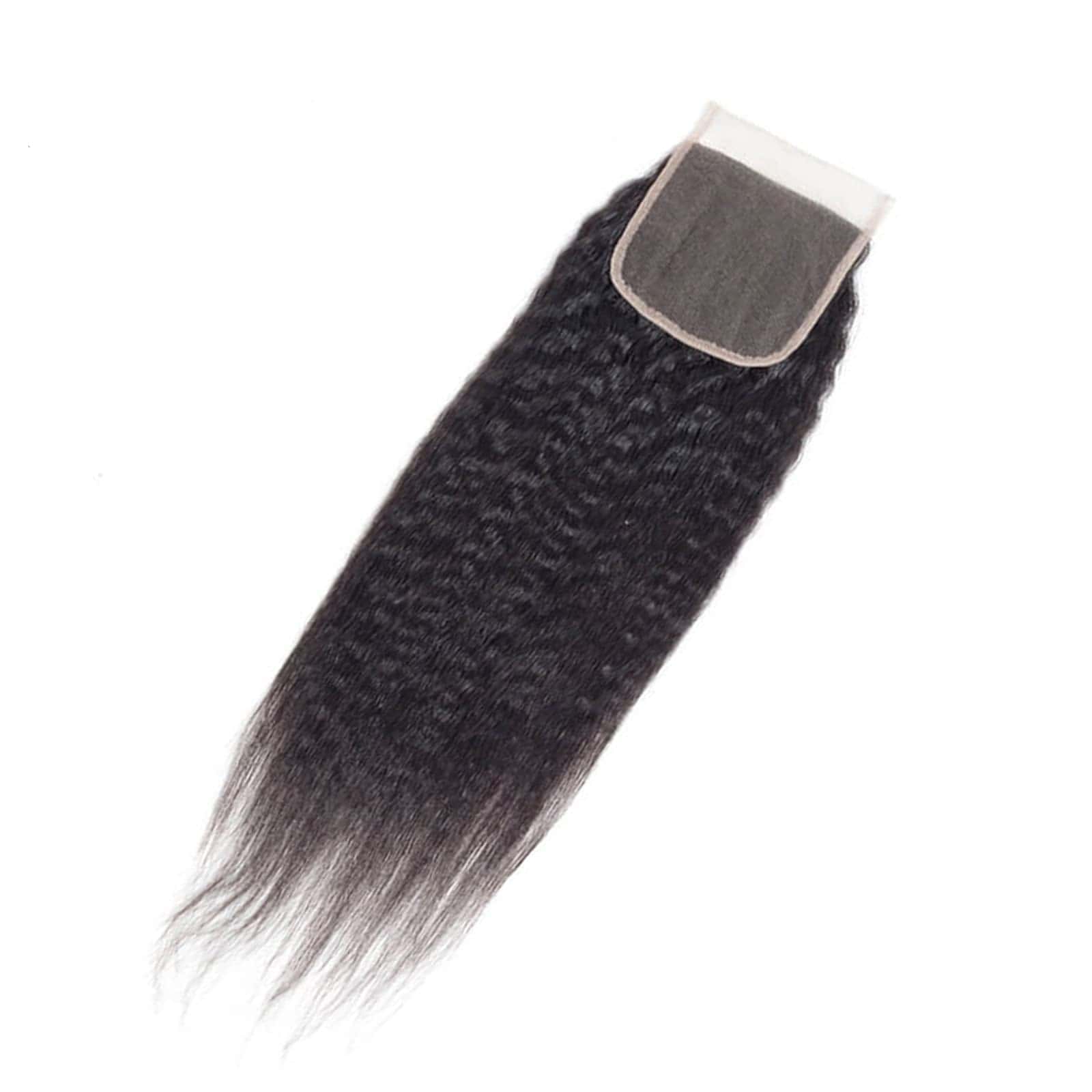 Cierre de Encaje Recto Kinky Cabello Humano Linyingyh 4x4 - Imagen 8