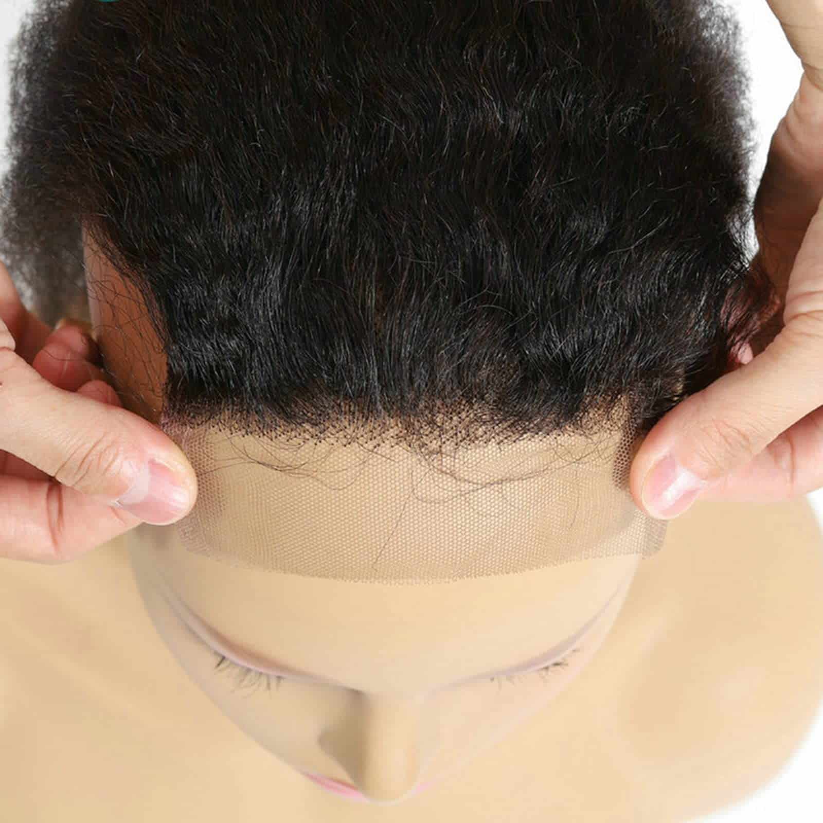 Cierre de Encaje Recto Kinky Cabello Humano Linyingyh 4x4 - Imagen 6