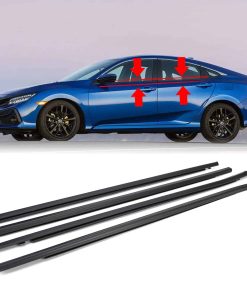 GEATaaT 4Pcs Moldura de Goma de la Ventana del Automóvil