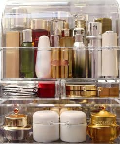 Organizador de Maquillaje de Acrílico Grande Transparente