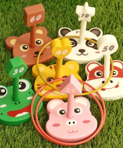 Set de Juego de Anillos para Niños con Figuras de Animales,