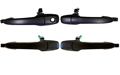 Manija de puerta exterior exterior primada en negro -