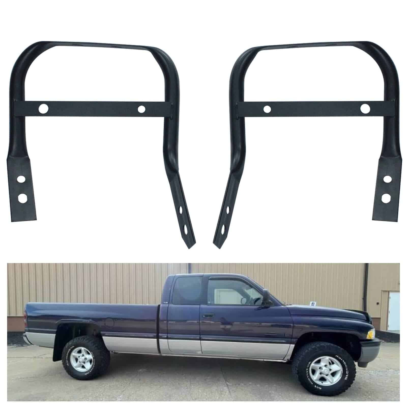 Soporte del parachoques frontal LOSTAR Do-dge Ram, Par (2)