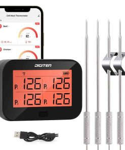 Termómetro digital Bluetooth para carne de parrilla con 4