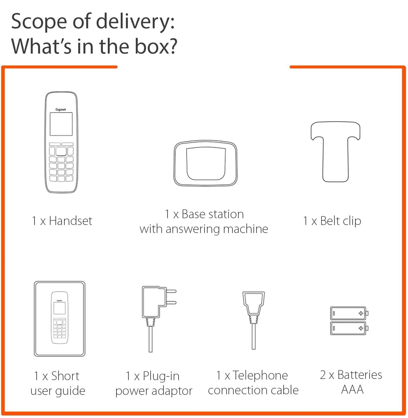 Teléfono inalámbrico Gigaset Comfort 552A con contestador - - Imagen 7