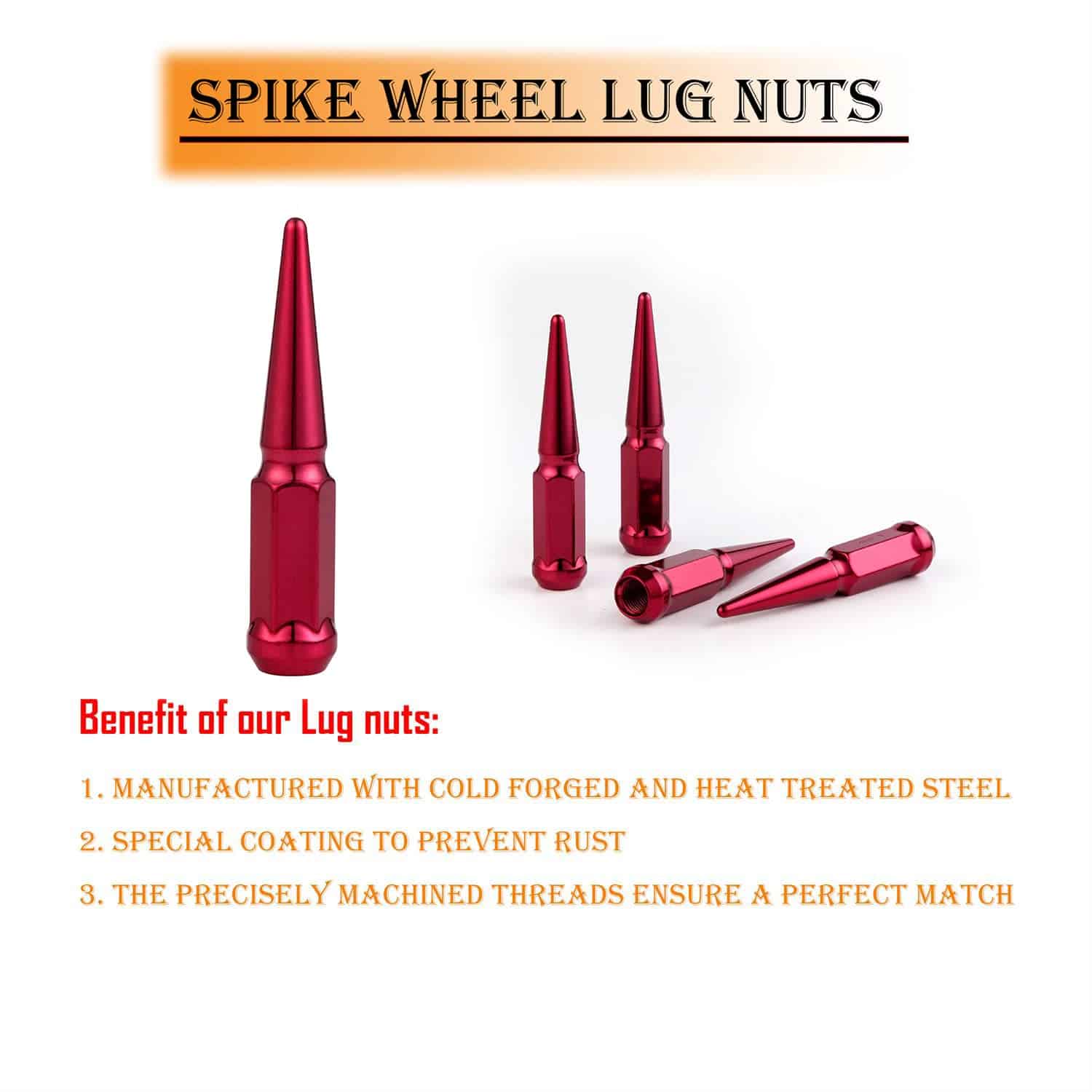 Tuercas de seguridad M14x1.5 de TCP Hardware Group con - Imagen 5