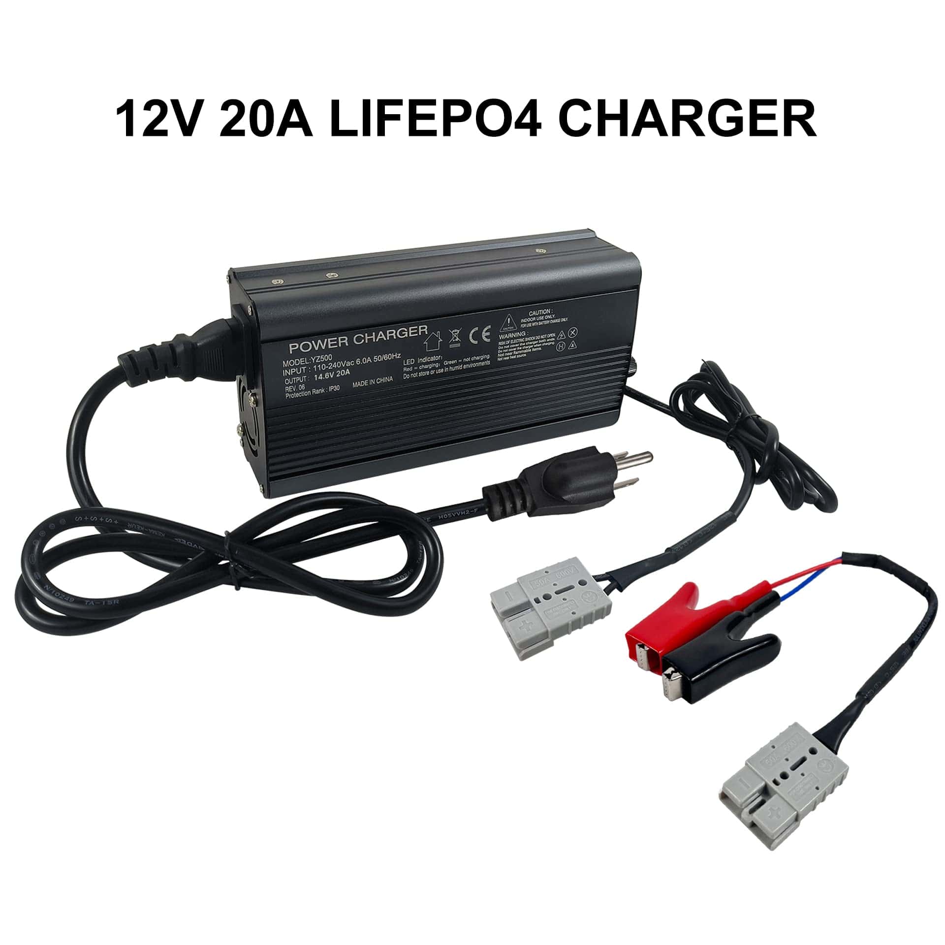Cargador de batería YZPOWER 14.6V 20A para baterías de - Imagen 8