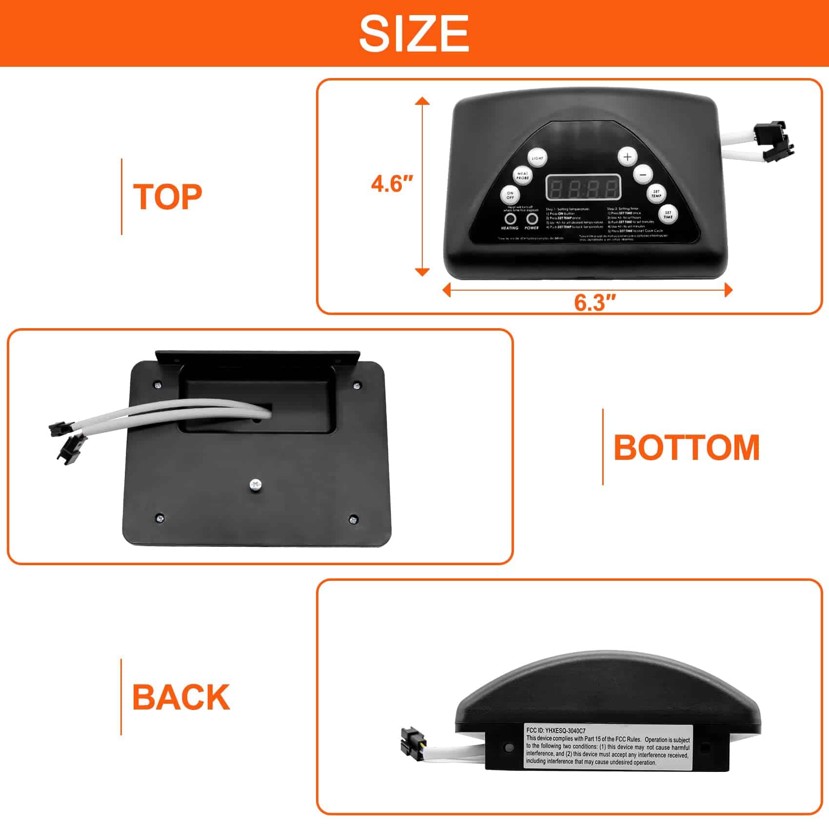 Panel de Control Digital de Repuesto 9907100001 Compatible - Imagen 3
