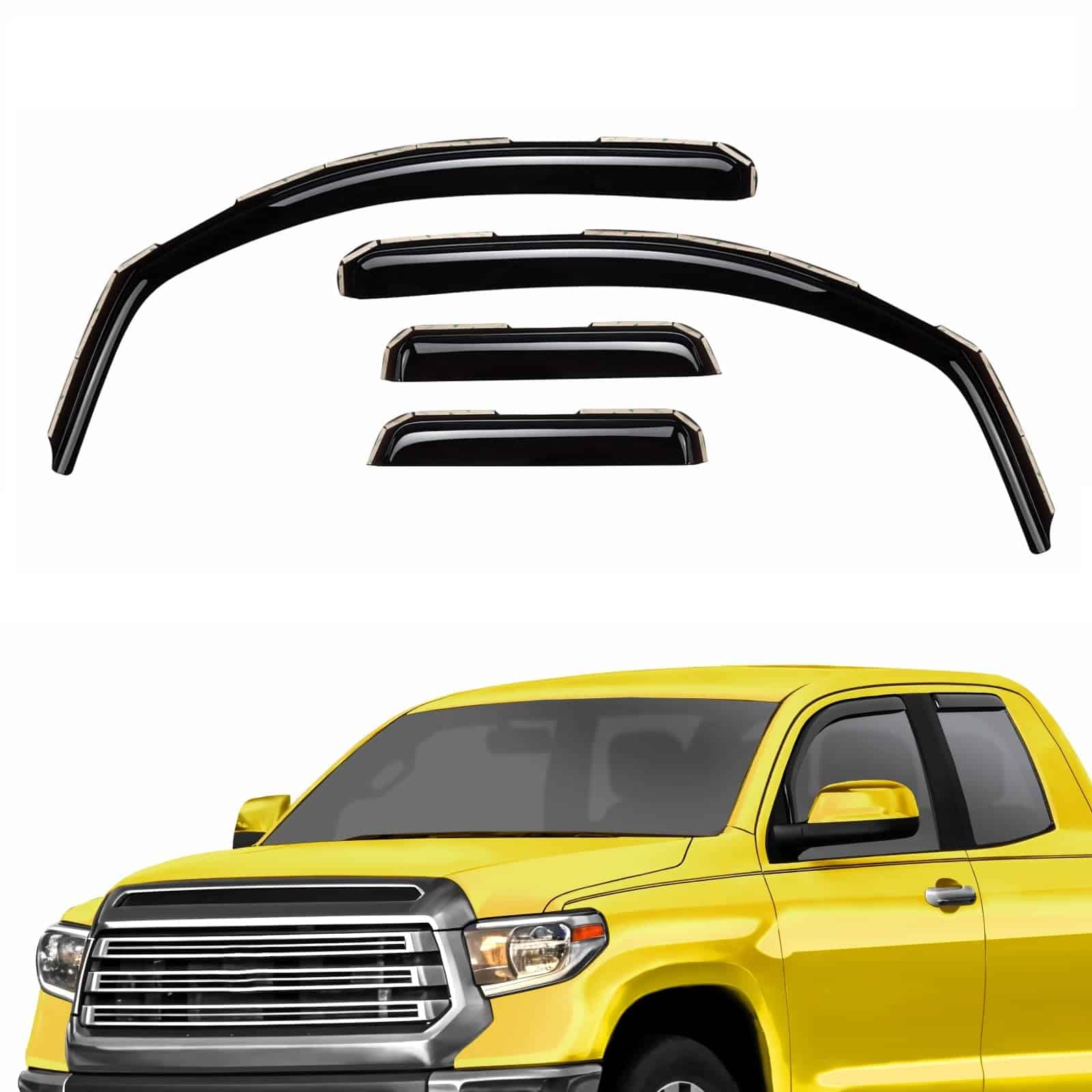 Deflectores de ventanas extra duraderos en canal Viseras de