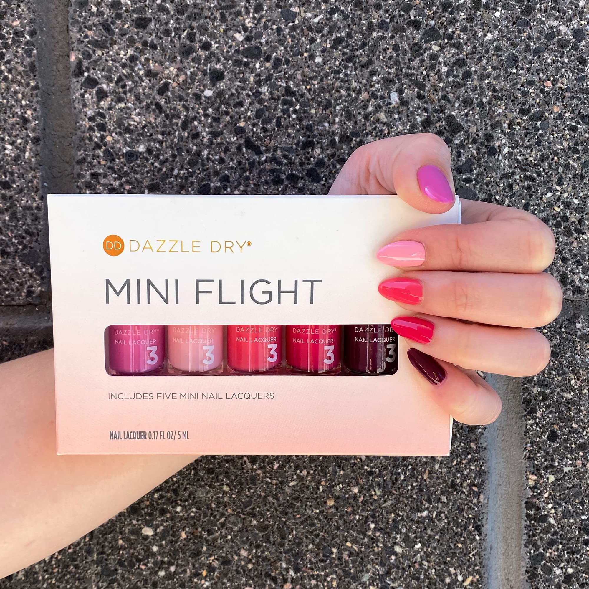 Dazzle Dry Mini Flight - Coronado - 5 Mini Lacquers - Imagen 5